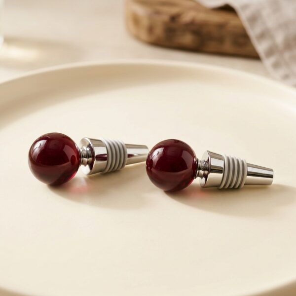 Elegant wine stopper set